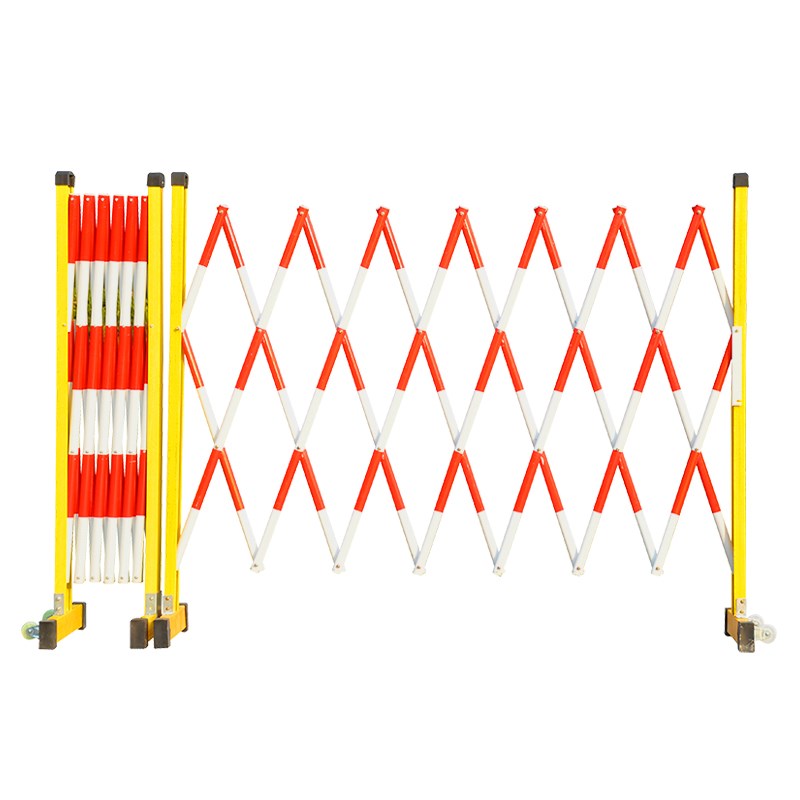 玻璃钢管式伸缩围栏电力施工绝缘硬质折叠可移动道路隔离防护栏杆