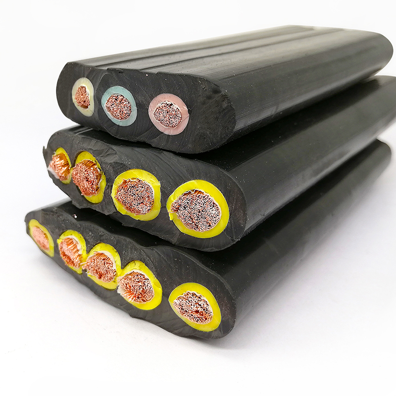 行车用扁电缆线伸缩门4 6 7 8 9芯1.5 2.5 4 6平方数控扁平电线