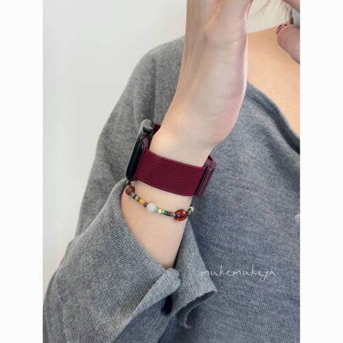 适用OPPOwatchx2mini柔软纯色尼龙磁吸扣手表带watchX/4pro32男女