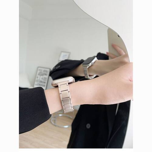 小香风星光色女iwatch11适用s10苹果Applewatchs987代高级SE表带