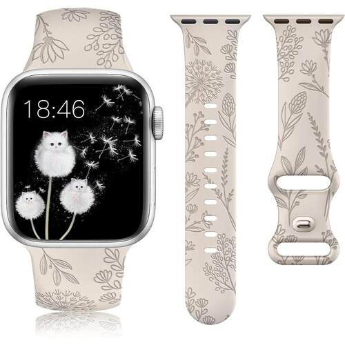 新款AppleWatch表带iwatch小众休闲运动硅胶苹果通用ins网红款