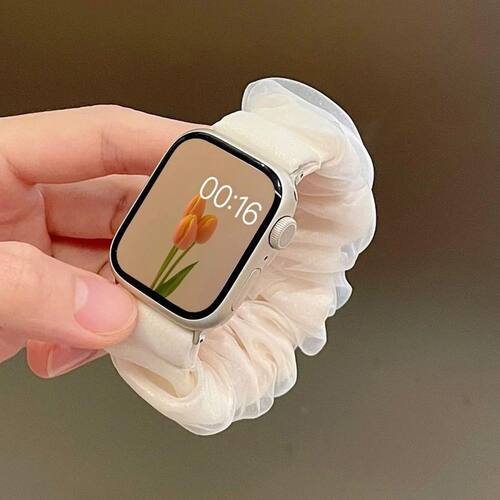小清新发圈表带iwatch10高级感女款适用applewatchS11苹果手表987