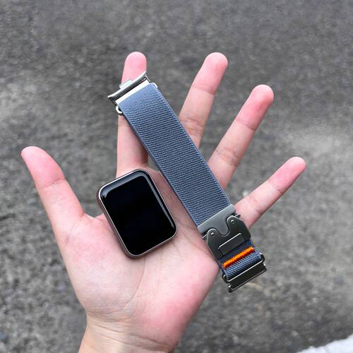 适用小米9Pro表带8Pro手环腕带RedmiWatch5尼龙替换带红米4手表带
