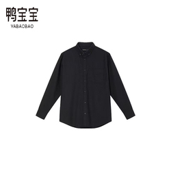 YBB/鸭宝宝新款长袖衬衫男潮流款