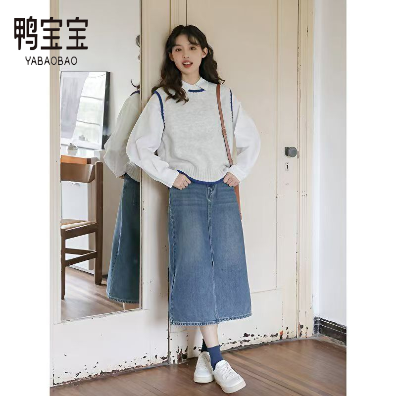 YBB/鴨寶寶經(jīng)典休閑百搭套裝裙褲