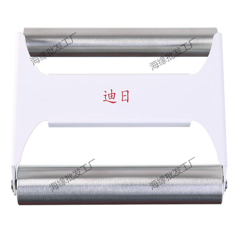 速发双滚轴0小号一体式擀面杖大粘不锈钢饺子皮专用不4压皮工具