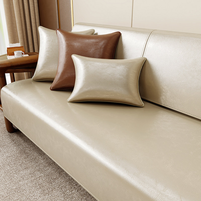 速发20罩4新款皮沙发坐垫实木垫子沙发垫皮质专用防滑套2垫布四季