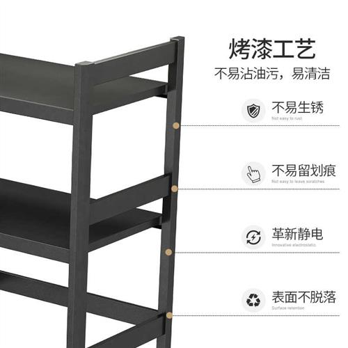 速发厨房微波炉置物架桌面收用烤箱架子台支双层加厚电饭锅家纳面