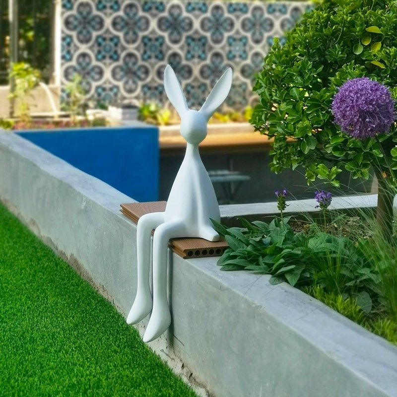 速发花园台可爱坐姿兔子摆件名户艺外庭院园宿草坪院子造景装饰布,家居饰品,户外/庭院摆件,淘宝优惠券,粉丝福利购,淘宝优惠卷