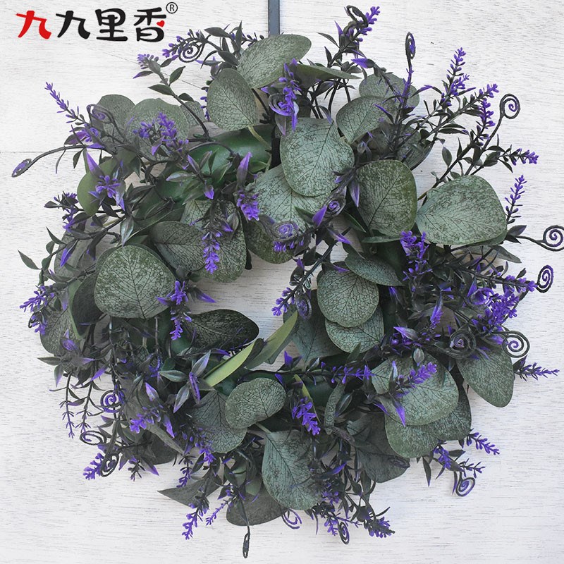 速发花环环饰 小号金门叶尤加利花钱 草环 桉树门环