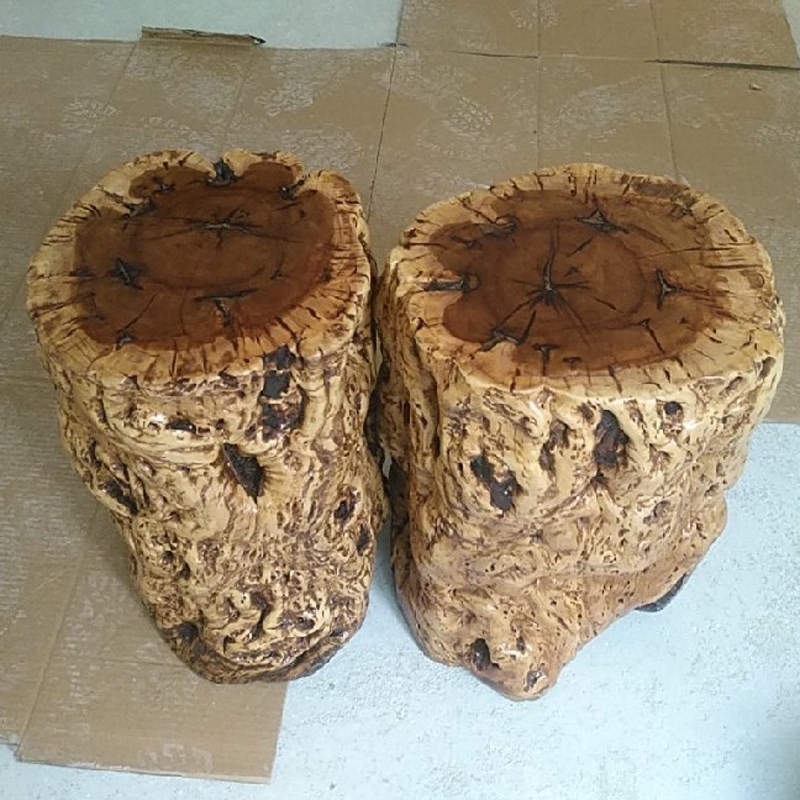 速发枣木墩子实木凳根雕茶桌凳子大支板树花架换鞋凳坐凳圆凳原木图片