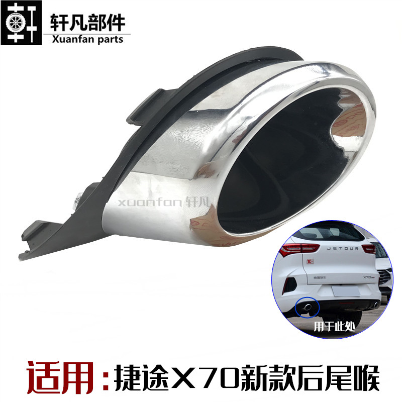 速发适用奇瑞捷途20款X70后保险杠排气管 装饰框 后保护盖尾气孔