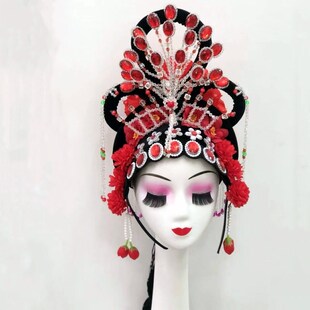 速发古典舞发饰扭秧歌大头舞戏剧戏广花旦跳舞头饰曲场饰蹈贵妃头
