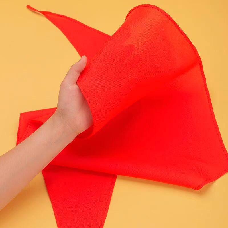 红色三角巾儿童学生标准红领巾百搭装饰领巾少先队小学生不易褪色