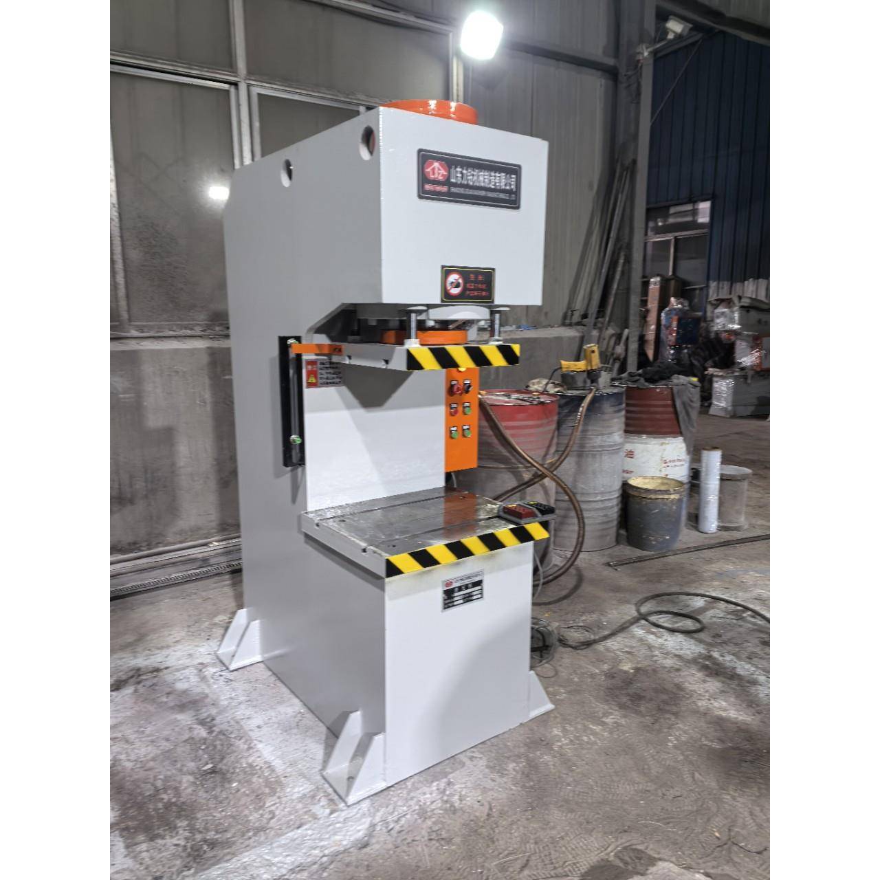 100吨单臂液压机快速电子数字压装机50t小型单柱油压机手动^