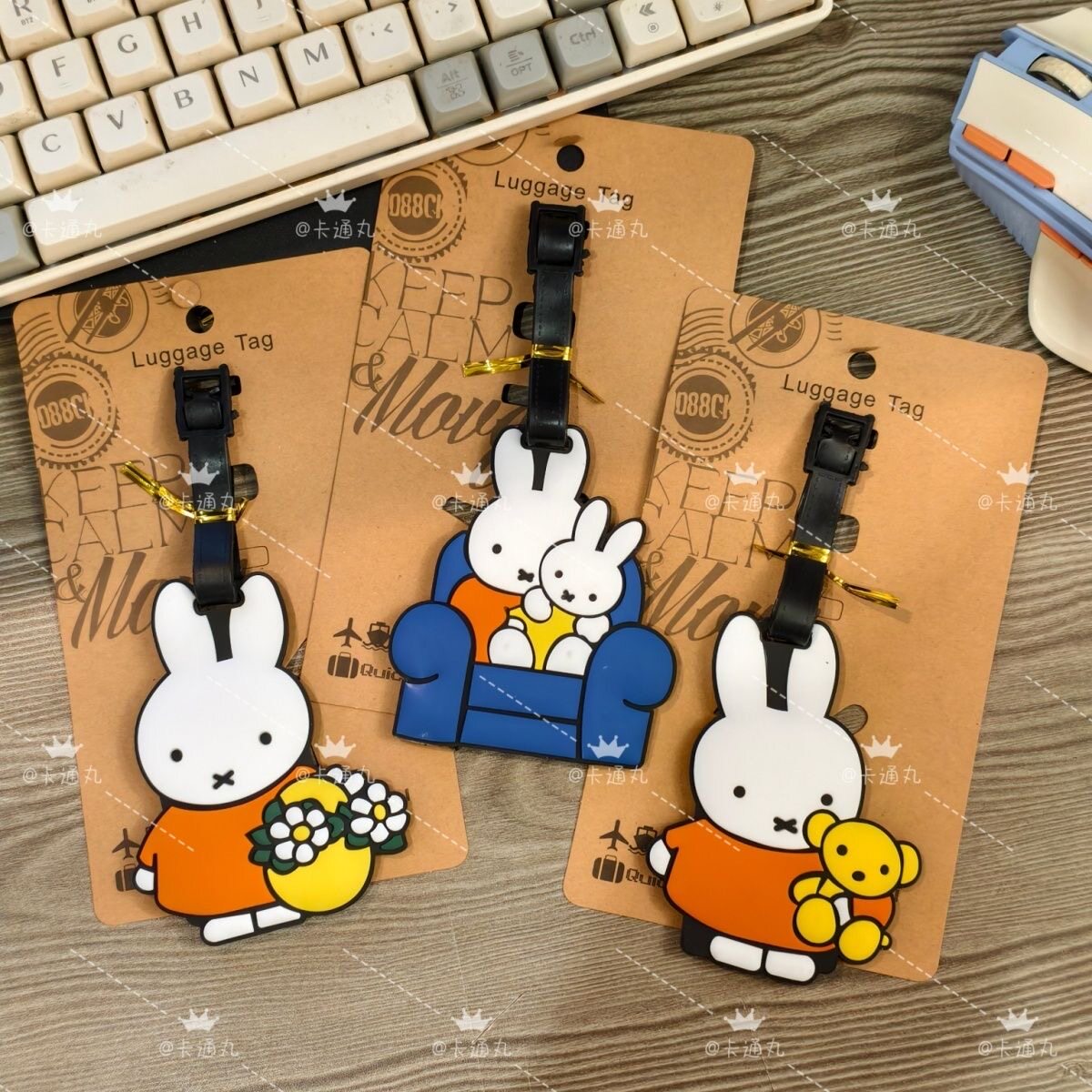 卡通可爱米菲miffy兔子行李牌箱包旅行托运吊牌挂饰创意个性周边