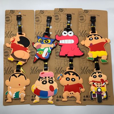 动漫卡通蜡笔小新超人怪兽行李牌可爱箱包牌diy网红定制旅行挂牌