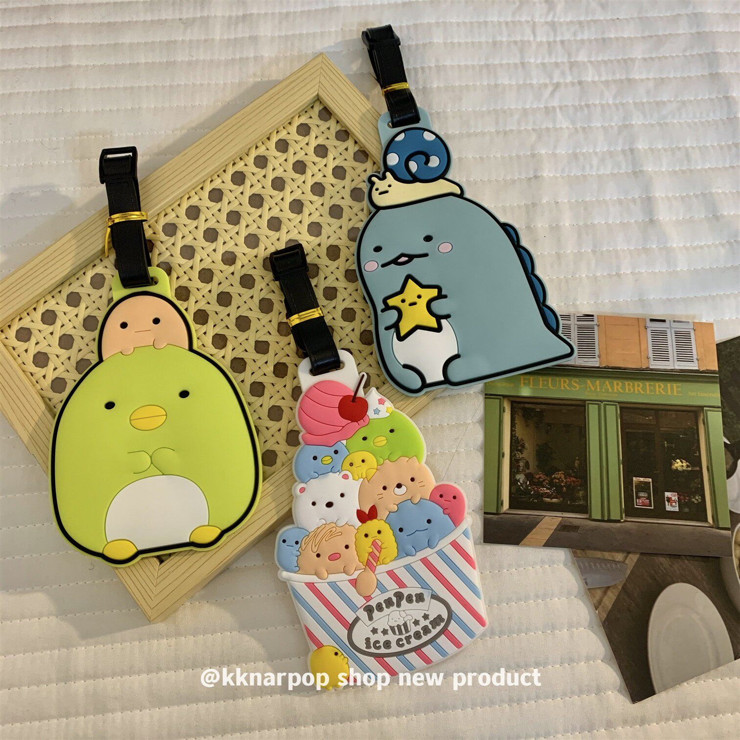 超可爱~行李箱挂牌卡通硅胶出国旅行防丢信息包标识牌托运牌新款