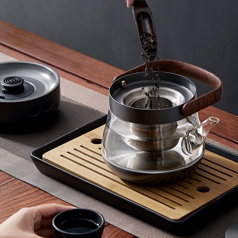 日式自动煮茶壶耐热玻璃烧水壶小型电热I泡茶器专用一体恒温煮茶