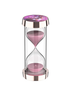 创意星空款沙漏计时器摆件防摔儿童开学礼物15/60V分钟时间管理器