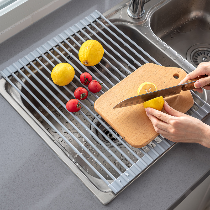 家用厨房水槽可折叠沥水架洗碗池水池洗菜盆碗筷盘W碟杯架置物架