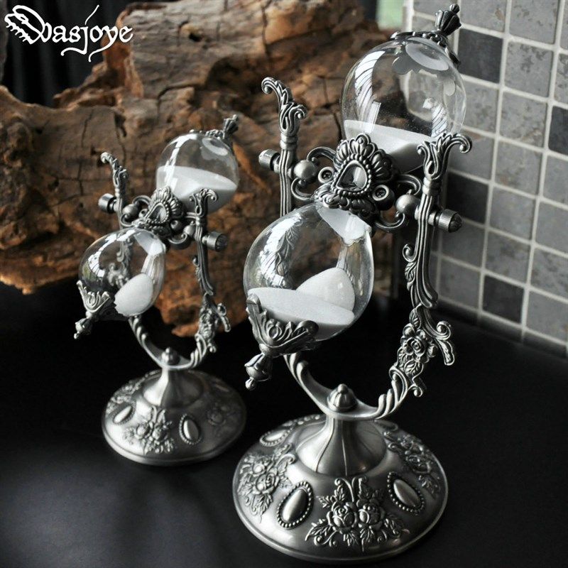 星暮金属沙漏计时器15r/30分钟创意摆件家居装饰品送男士女友礼物,家居饰品,装饰摆件,淘宝优惠券,粉丝福利购,淘宝优惠卷