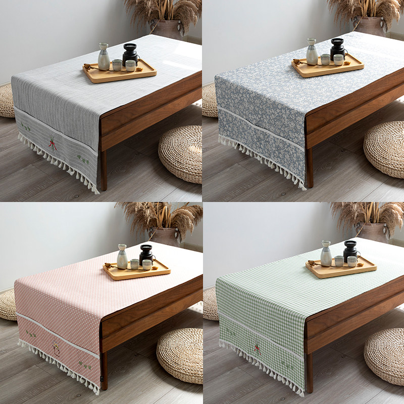 茶几桌布长方形布艺棉麻中式x客厅餐桌桌垫田园风电视柜盖布书桌,居家布艺,桌布,淘宝优惠券,粉丝福利购,淘宝优惠卷