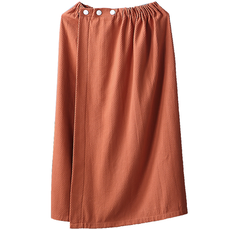 美容院浴裙女长款可穿可裹客袍专B用纯棉抹胸浴巾吸水家用夏季浴