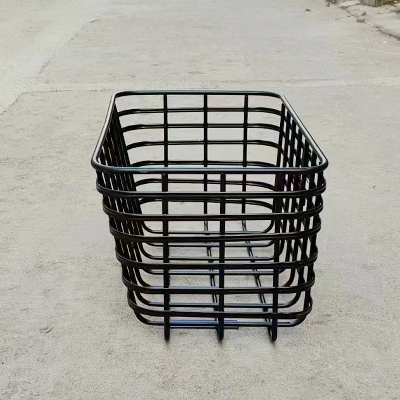 加大加宽电动三轮车后车筐车篮车篓子箩筐L后备箱储物箱铁质空心