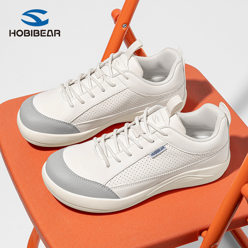 HOBIBEAR男鞋宽头鞋男士大头鞋宽脚掌加肥宽楦鞋缓震软底跑步鞋子