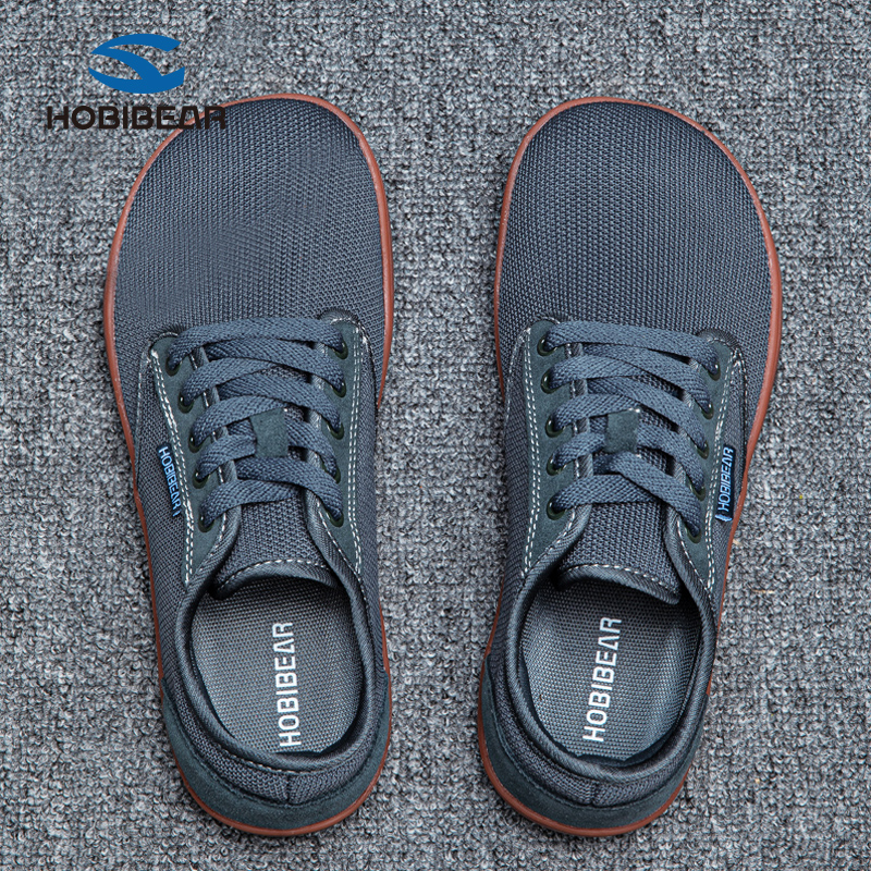 出口欧美男女零落差4E宽楦轻便透气休闲健身运动软底驾车赤脚跑鞋