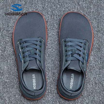 出口欧美男女零落差4E宽楦轻便透气休闲健身运动软底驾车赤脚跑鞋