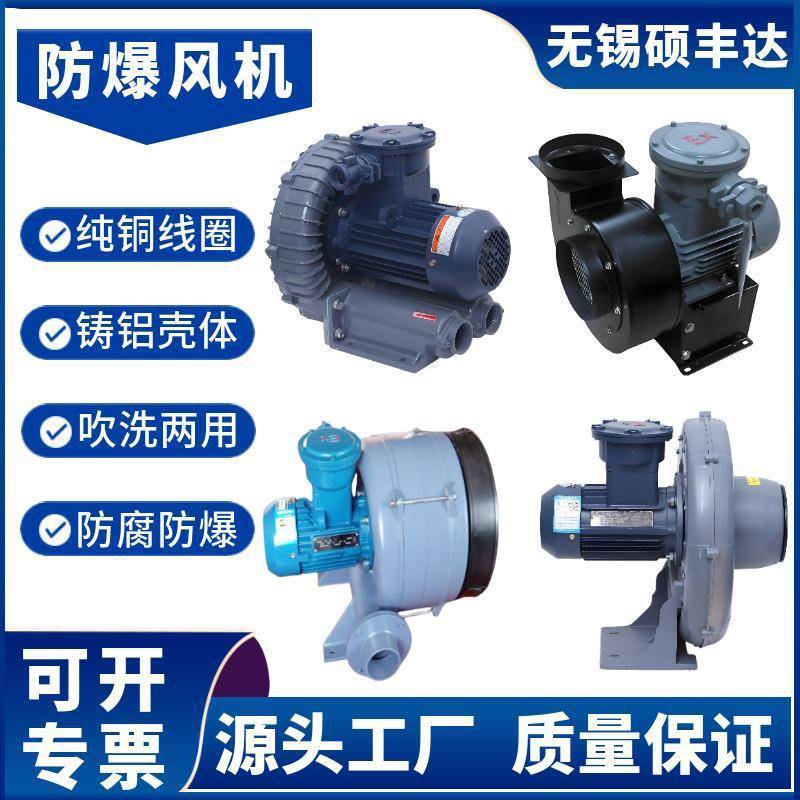RB1.5kwBT4气体输送防爆风机油气输送用CT4隔爆旋涡高压鼓风机