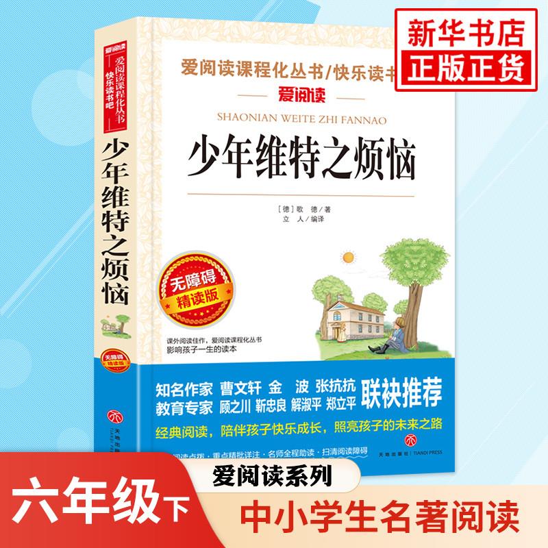 少年维特之烦恼 歌德著 爱阅读快乐读书吧中小学生初中初二八8年