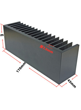 加厚纯铝功放板散热器 散热片铝型材散热板大功率TDIY配件散热器