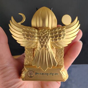 学院大鹏金翅鸟加红房子底D座纪念品法王塔摆件已装藏