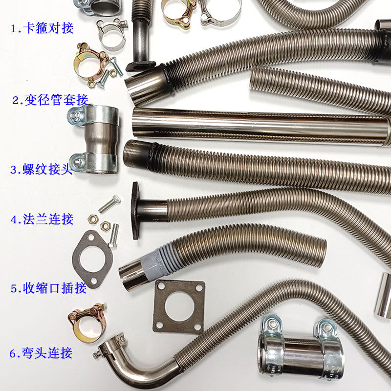 发电机延长排气管排烟管加长室y内改室外叉车船用柴暖排烟改装弯