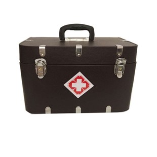 皮革老式医药箱乡k村医生出诊箱大容量中医便携医疗箱急救包医用
