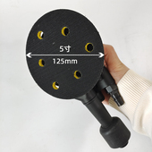 5寸气动干磨机圆形砂纸机吸尘y打磨机汽车打蜡工业级气磨机磨灰机