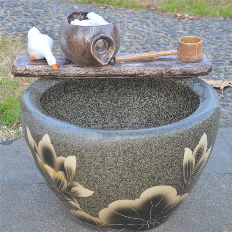 包邮创意陶罐流水器鱼缸循环过滤陶瓷流水摆件水R缸石槽水景搭配,家居饰品,户外/庭院摆件,淘宝优惠券,粉丝福利购,淘宝优惠卷