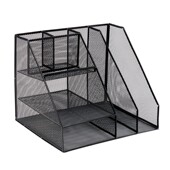 金属文件框文件架办公室桌面文件收纳盒立式 多层文V具资料置物架