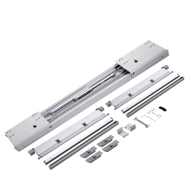 无下轨电动巴f士门轨道隐形推拉门导轨电视柜吊柜阻尼缓冲五金配