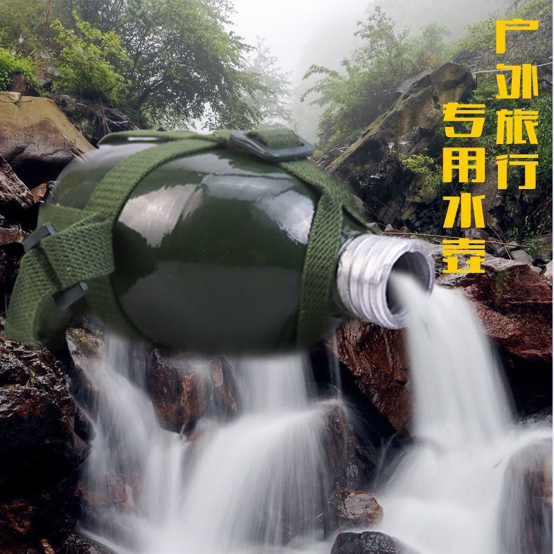 包邮87式65式户外水壶老式H怀旧加厚铝制便携式水壶
