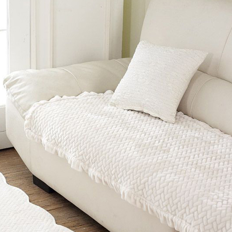 冬季韩国短毛绒沙发垫真皮布艺加厚保暖坐垫沙发靠背扶Z手盖布罩