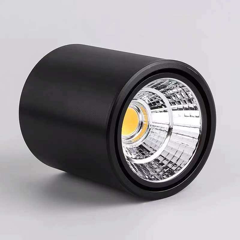 COB明装射灯可调角度 led明装筒灯 餐厅圆柱形办公室走廊吸顶式,家装灯饰光源,明装射灯,淘宝优惠券,粉丝福利购,淘宝优惠卷