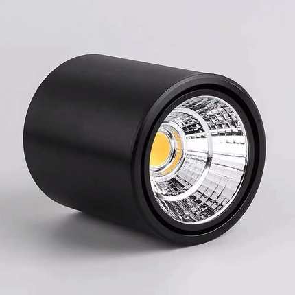 COB明装射灯可调角度 led明装筒灯 餐厅圆柱形办公室走廊吸顶式