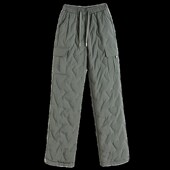 裤 安可拉红棉裤 外穿加厚加绒宽松高腰直筒阔腿保暖工装 新款 女冬季