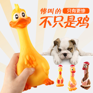 搞笑发泄惨叫鸡耐咬儿童小朋友发声玩具尖叫鸡鸭幼犬泰迪狗狗玩具