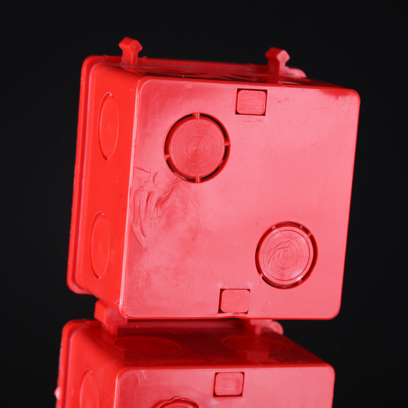 10只包邮86型接线盒暗盒底盒家装拼装阻燃带柱通用开关插座盒子