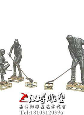 植树雕塑玻璃钢雕塑城市景观园林广场小品园林小区情景小品雕塑